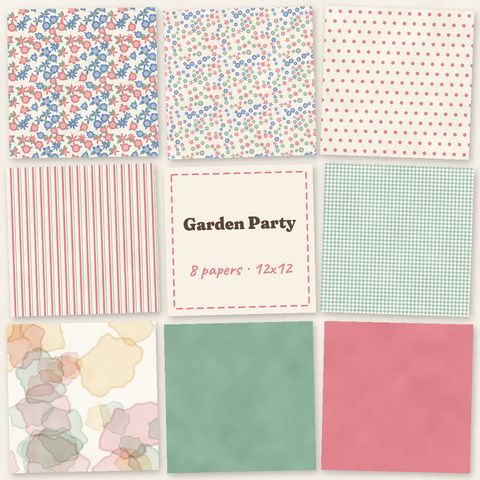 Preview of Garden Party Paper Pack