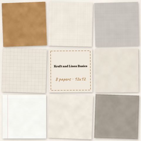 Preview of Kraft and Linen Basics