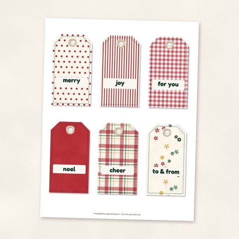 Preview of Printable Christmas Gift Tags