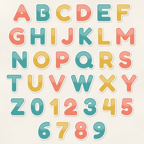 Preview of Sticker Pop Alphabet