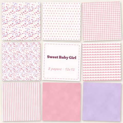 Preview of Sweet Baby Girl Papers