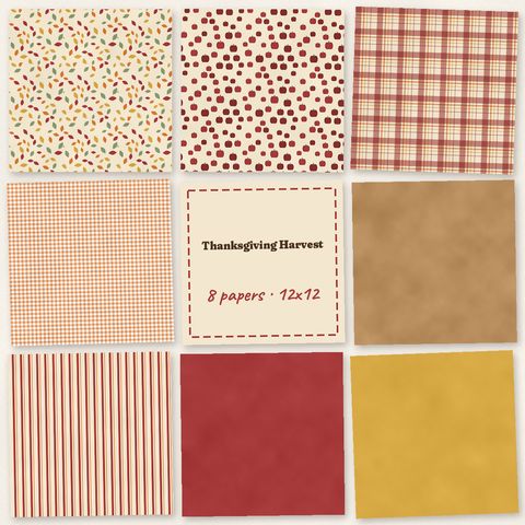 Preview of Thanksgiving Harvest Papers