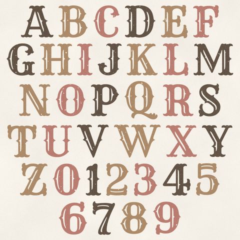 Preview of Vintage Stamp Alphabet