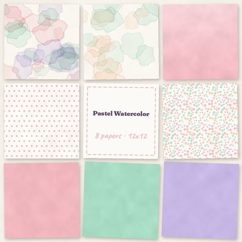 Preview of Pastel Watercolor Papers
